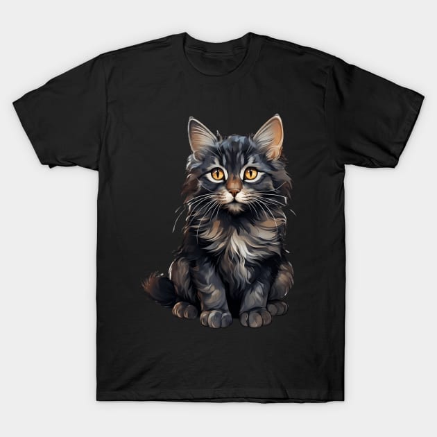 Playful Cat - Cute Pet Design for Cat Lovers T-Shirt by Artisan Design 